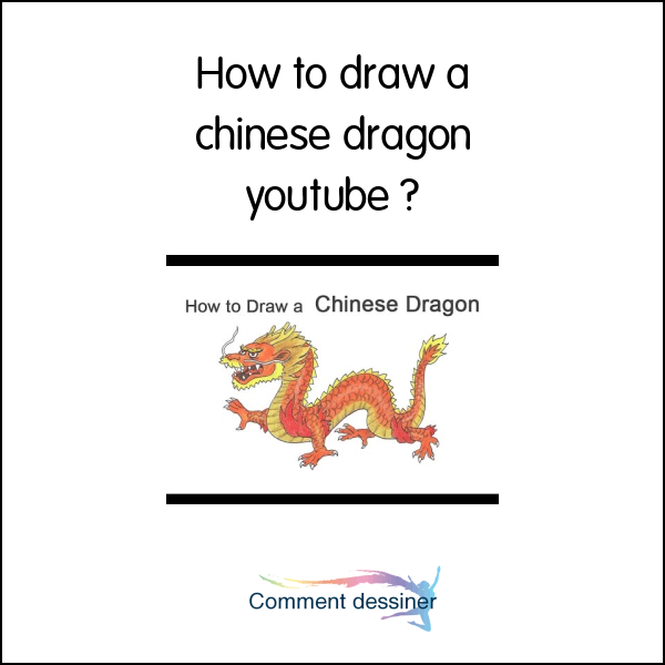 How to draw a chinese dragon youtube